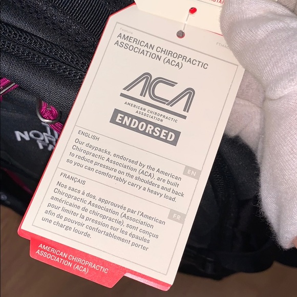 NWT The North Face Recon Backpack - Grey/Purple - Picture 8 of 16